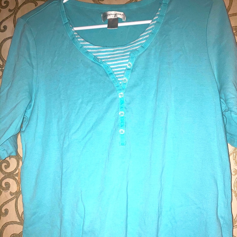 Teal Layered Shirt
